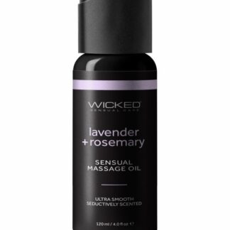 Wicked Sensual Massage Oil - Lavender + Rosemary - 4 oz.