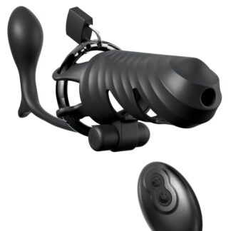 Fantasy C-Ringz Remote-Controlled Vibrating Cock Blocker with Ass-Gasm Plug