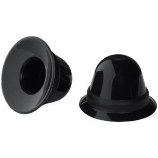 665 Super Silicone Black Nipple Suckers with Travel Case - Black