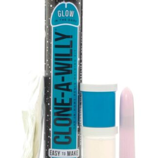 Clone-A-Willy Glow In The Dark Vibrator Kit - Blue