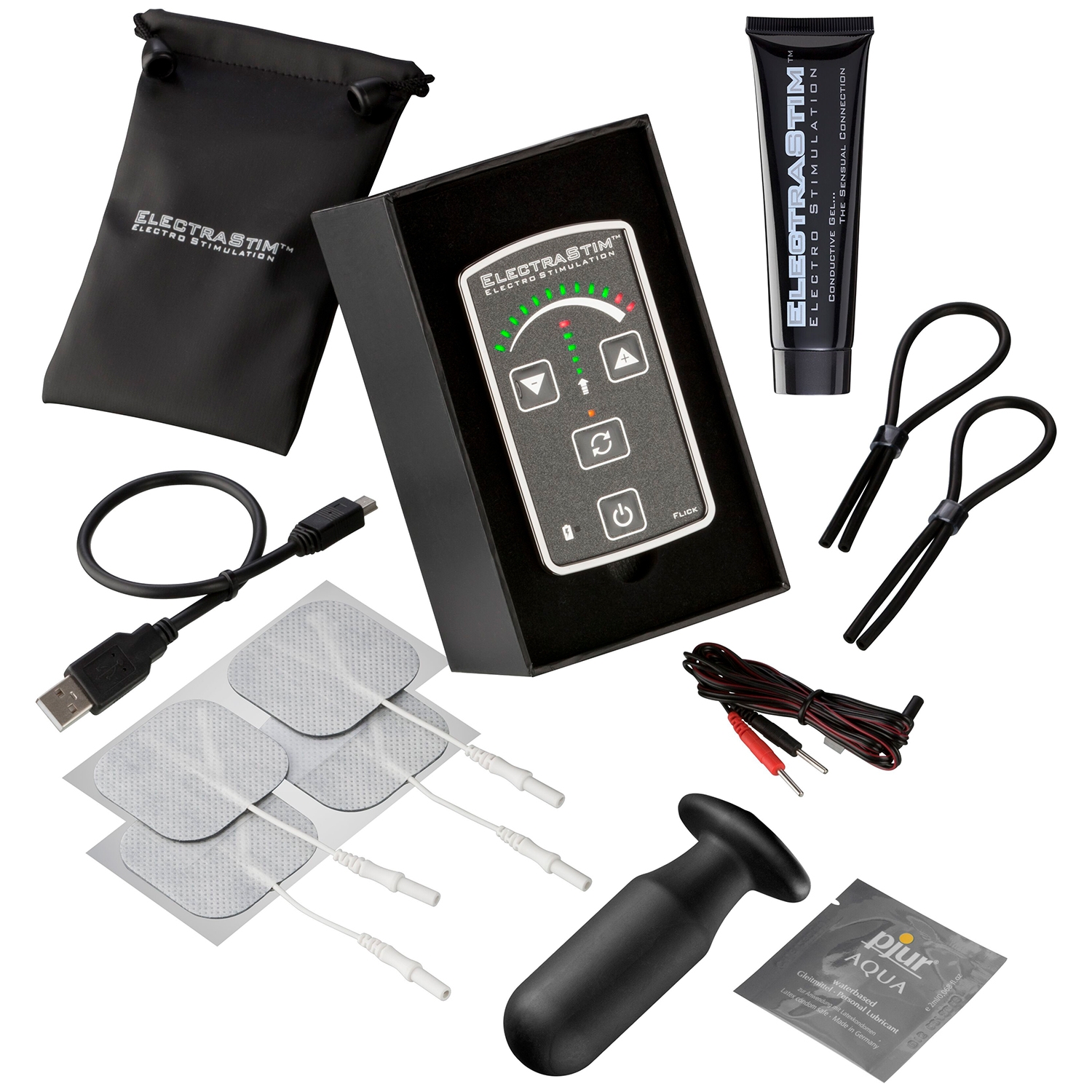 ElectraStim Flick Duo Stimulator Multi-Pack - Black