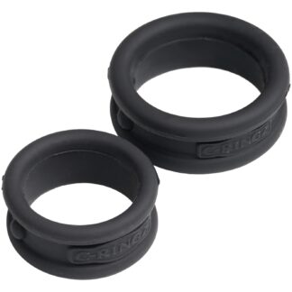 Fantasy C-Ringz Max Width Silicone Rings - Black