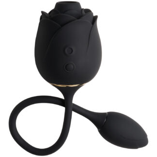 Fifty Shades of Grey Dark Blushing Rose Suction Vibrator - Black