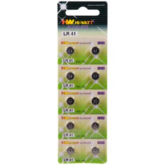 Hi-Watt Alkaline Batteries AG3 - LR41 10 pcs - Silver