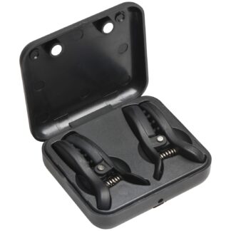 Master Series Dark Grip Vibrating Nipple Clamps - Black