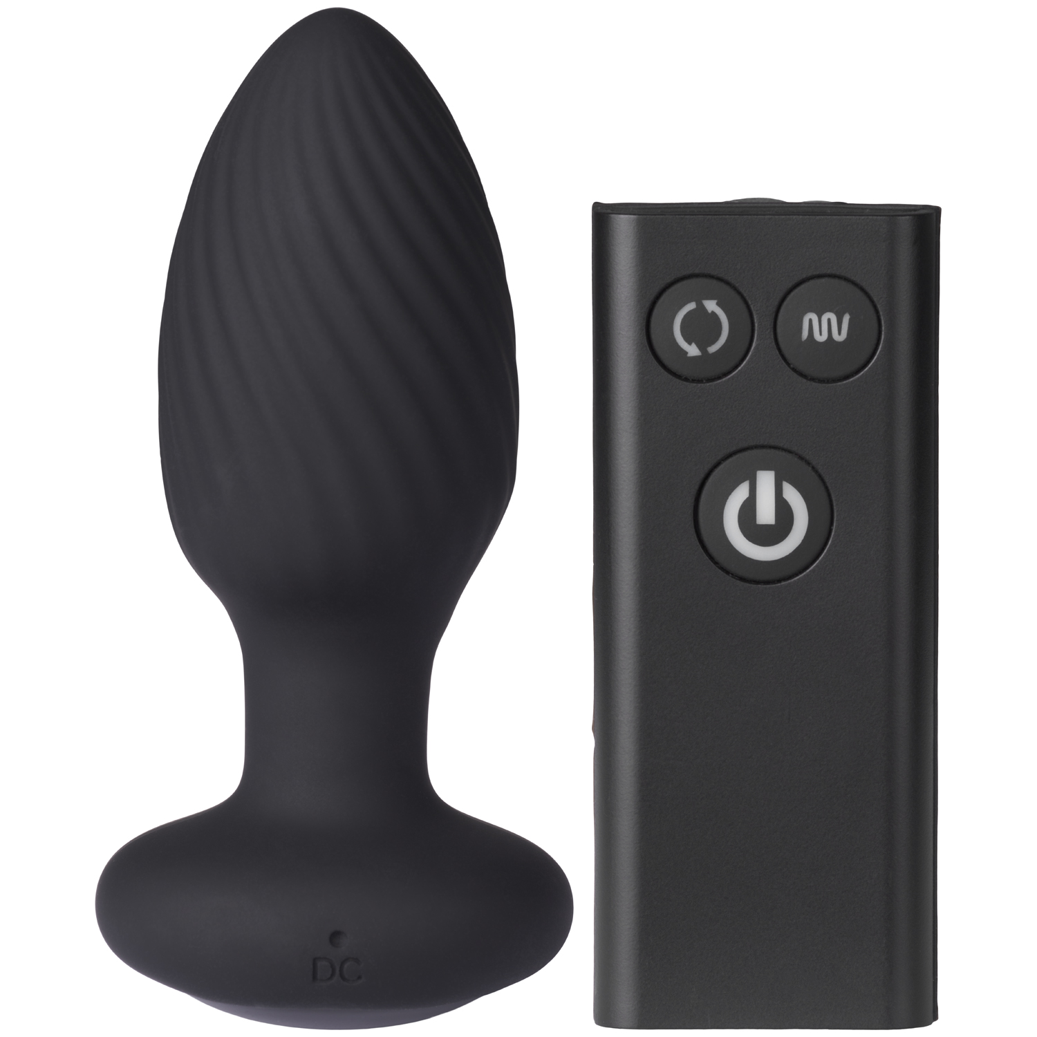 Nexus Tornado Remote Controlled Rotating Anal Plug - Black