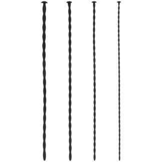 Ouch! Silicone Sound Spiral Screw Plug Set - Black