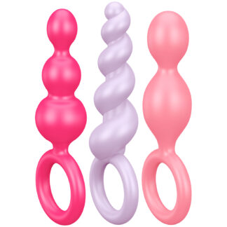 Satisfyer Booty Call Coloured Anal Plug Set - Mixed colours