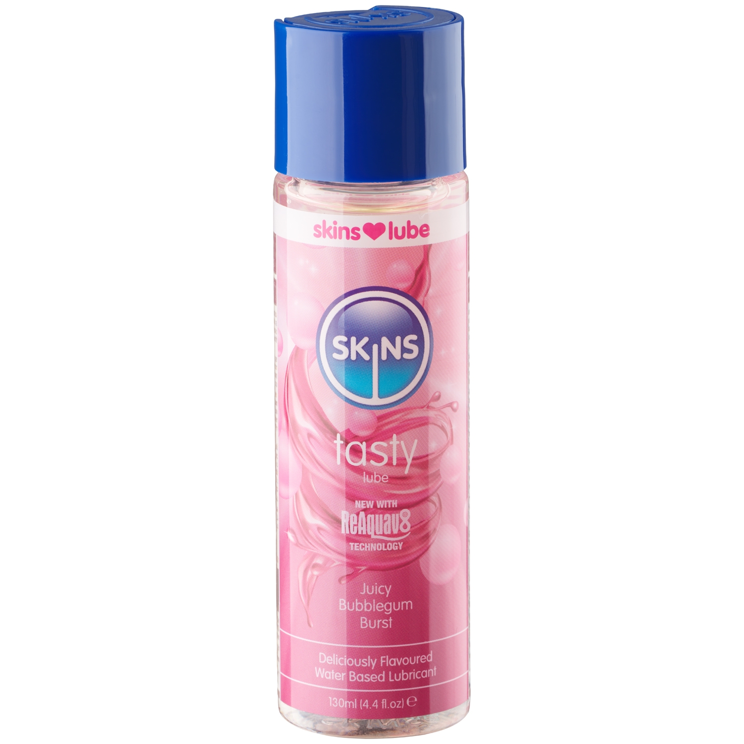 Skins Juicy Bubblegum Burst Water-based Lube 130 ml - Clear