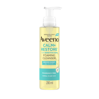 Aveeno Face Calm & Restore Foaming Cleanser 200ml
