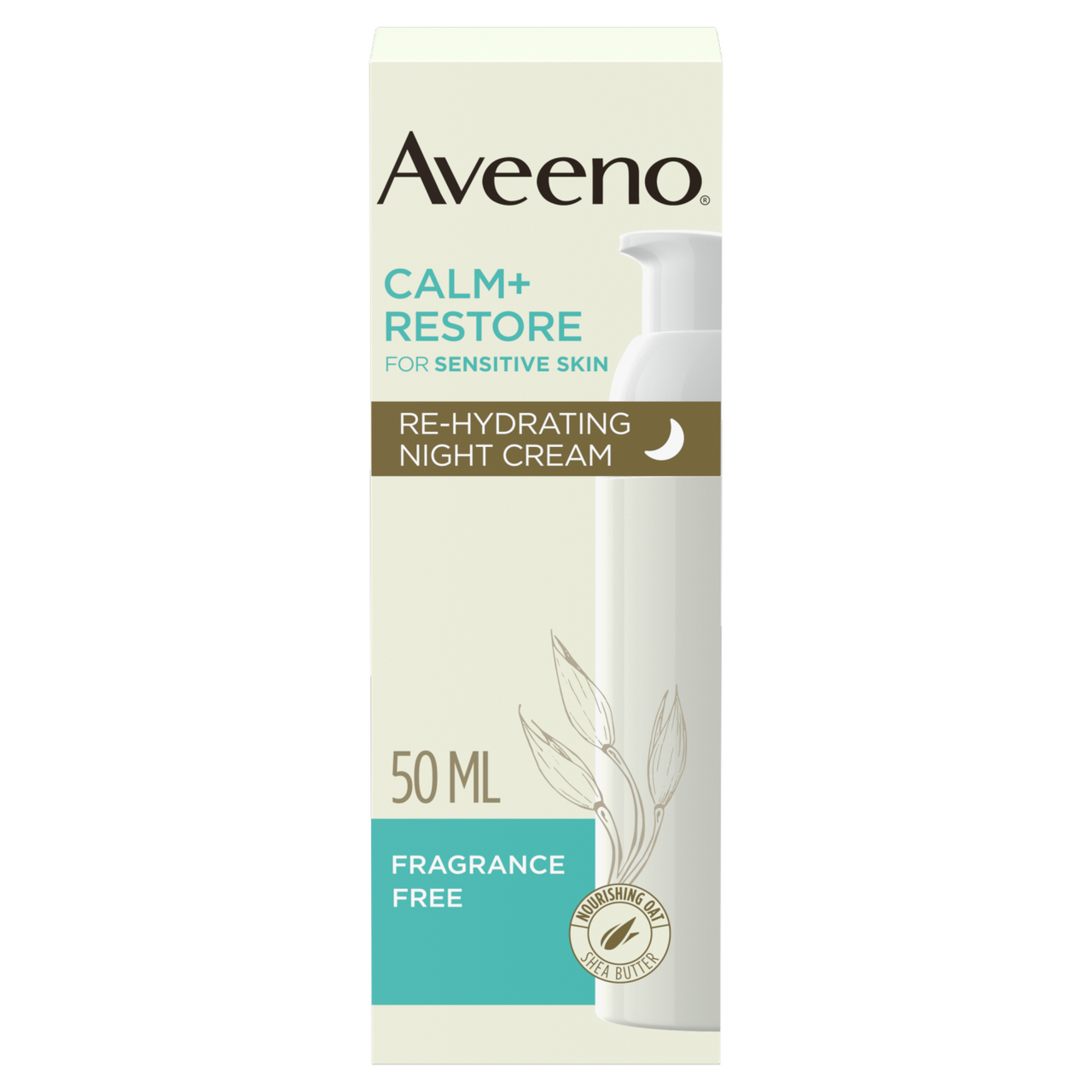 Aveeno Face Calm & Restore Night Cream Moisturiser 50ml