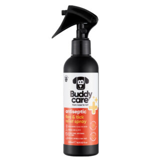 Buddycare Pet Antiseptic Flea & Tick Relief Spray - 200ml 6.76 fl oz