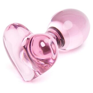 Lovehoney Small Heart Sensual Glass Butt Plug