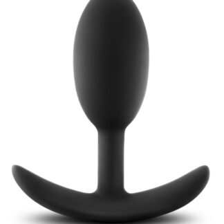 Luxe - Wearable Vibrating Slim Medium Plug - Black