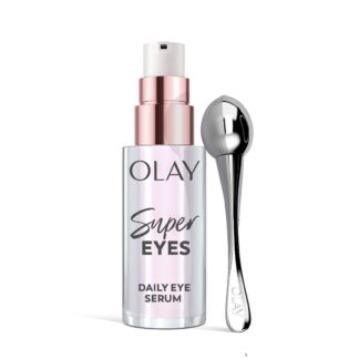 Olay Super Eyes Daily Eye Serum For Dark Circles And Puffy 13.5Ml Depuff Roller