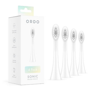 Ordo Sonic Electric Brush Heads White Silver 4 Pack
