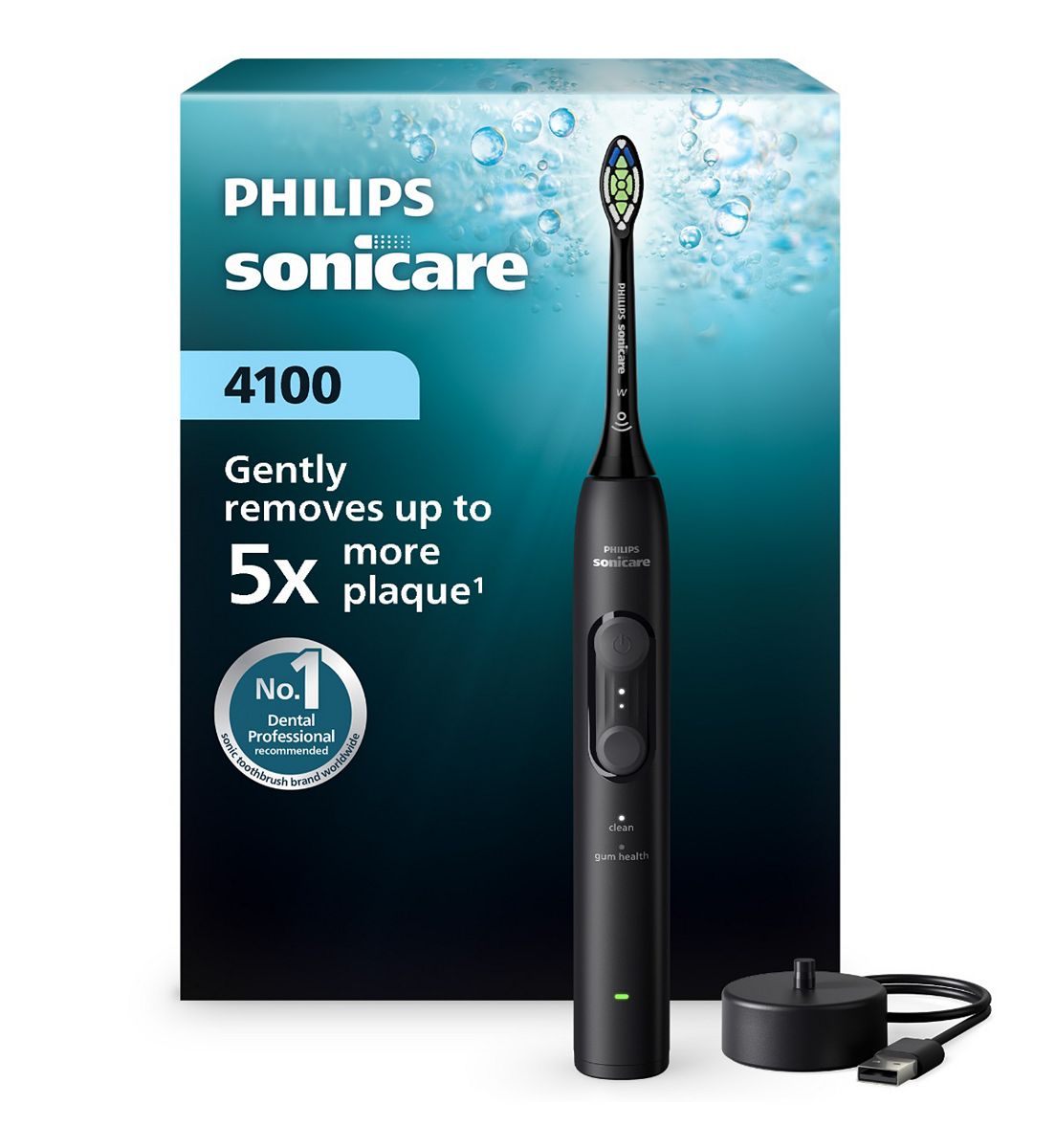 Philips Sonicare 4100 Electric Toothbrush Black Hx4041/52