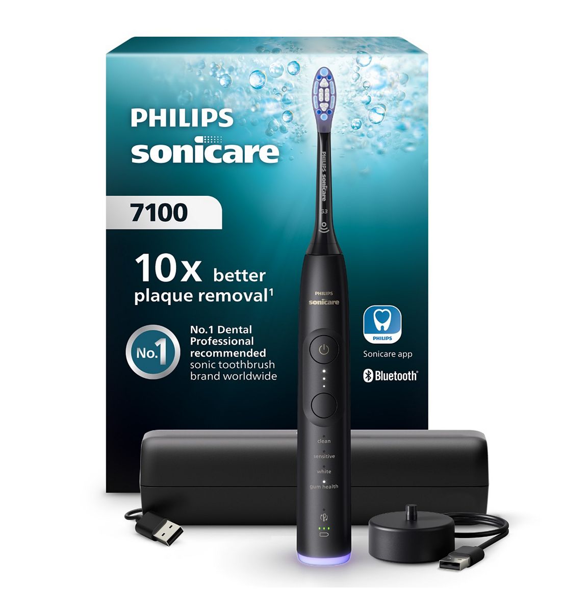 Philips Sonicare 7100 Electric Toothbrush Black Travel Case Hx7421/01