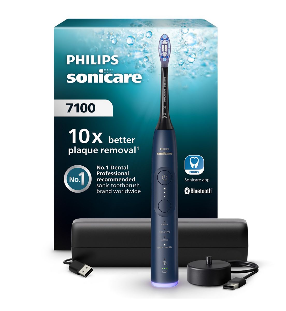 Philips Sonicare 7100 Electric Toothbrush Navy Blue Travel Case Hx7423/09