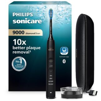 Philips Sonicare Diamondclean 9000 Electric Toothbrush Black Charging Case Hx9911/39