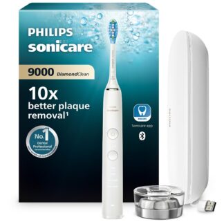 Philips Sonicare Diamondclean 9000 Electric Toothbrush White Travel Case Hx9911/63