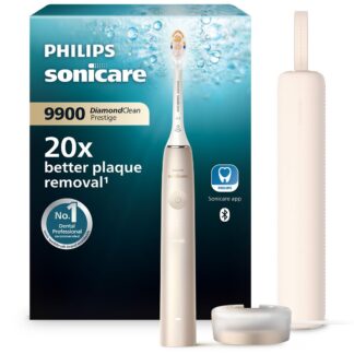 Philips Sonicare Diamondclean 9900 Prestige Electric Toothbrush Champagne Charging Case Hx9992/11