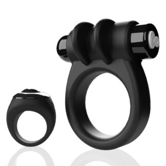 Remote Controlled Switch Vibrating Ring - Black