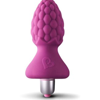Rocks-Off Rocks-off Ass-Berries Raspberry 7 Function Textured Sensory Beginner's Battery Butt Plug