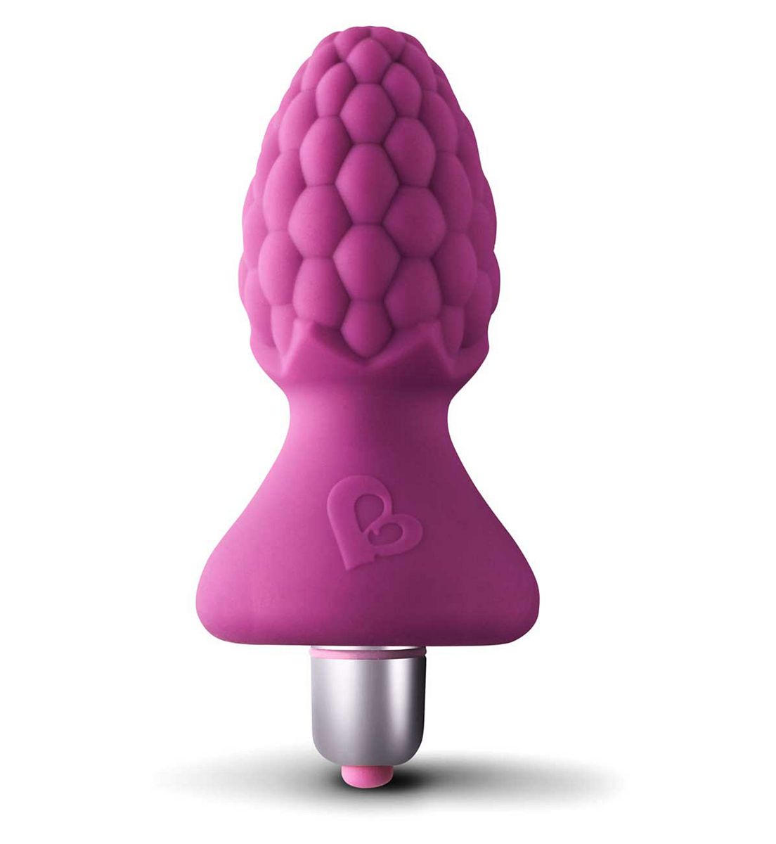 Rocks-Off Rocks-off Ass-Berries Raspberry 7 Function Textured Sensory Beginner's Battery Butt Plug
