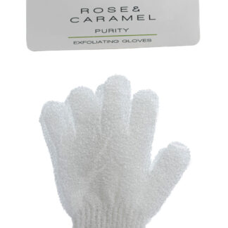 Rose & Caramel White Exfoliating gloves