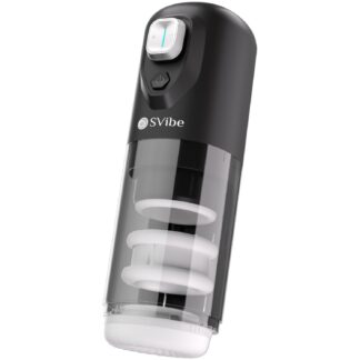 SVibe Ikon Spark Rotating & Thrusting Masturbator - Black