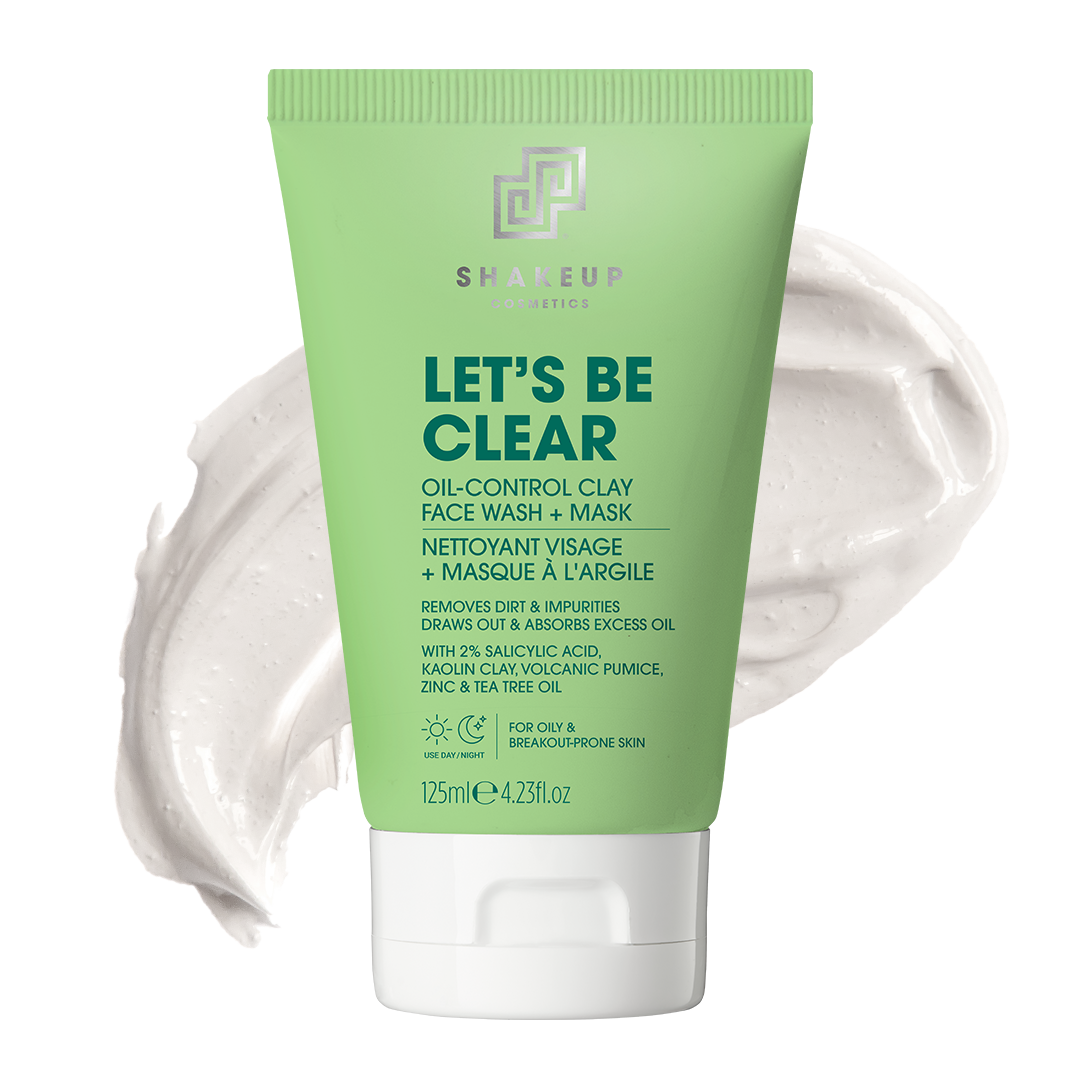 Shakeup Let's Be Clear Oil-Control Clay Face Wash + Mask 125ml