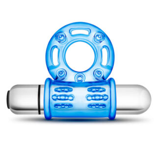 Stay Hard - 10 Function Vibrating Bull Ring - Blue