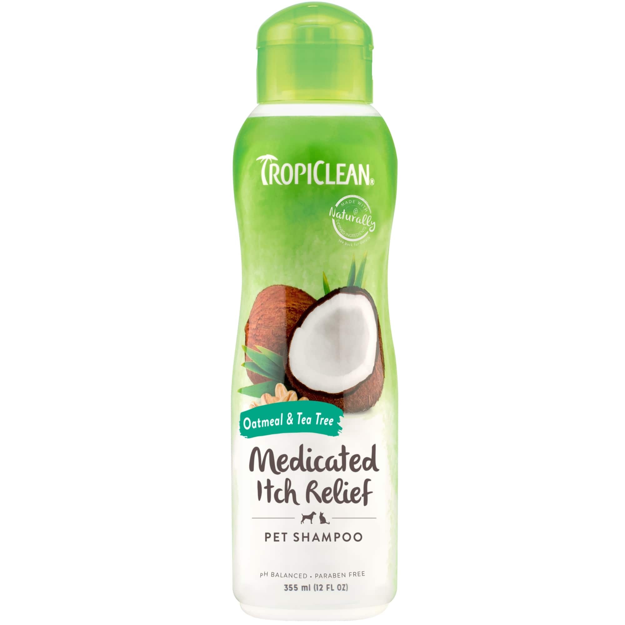 TropiClean Oatmeal and Tea Tree Shampoo for Dogs and Cats 355ml