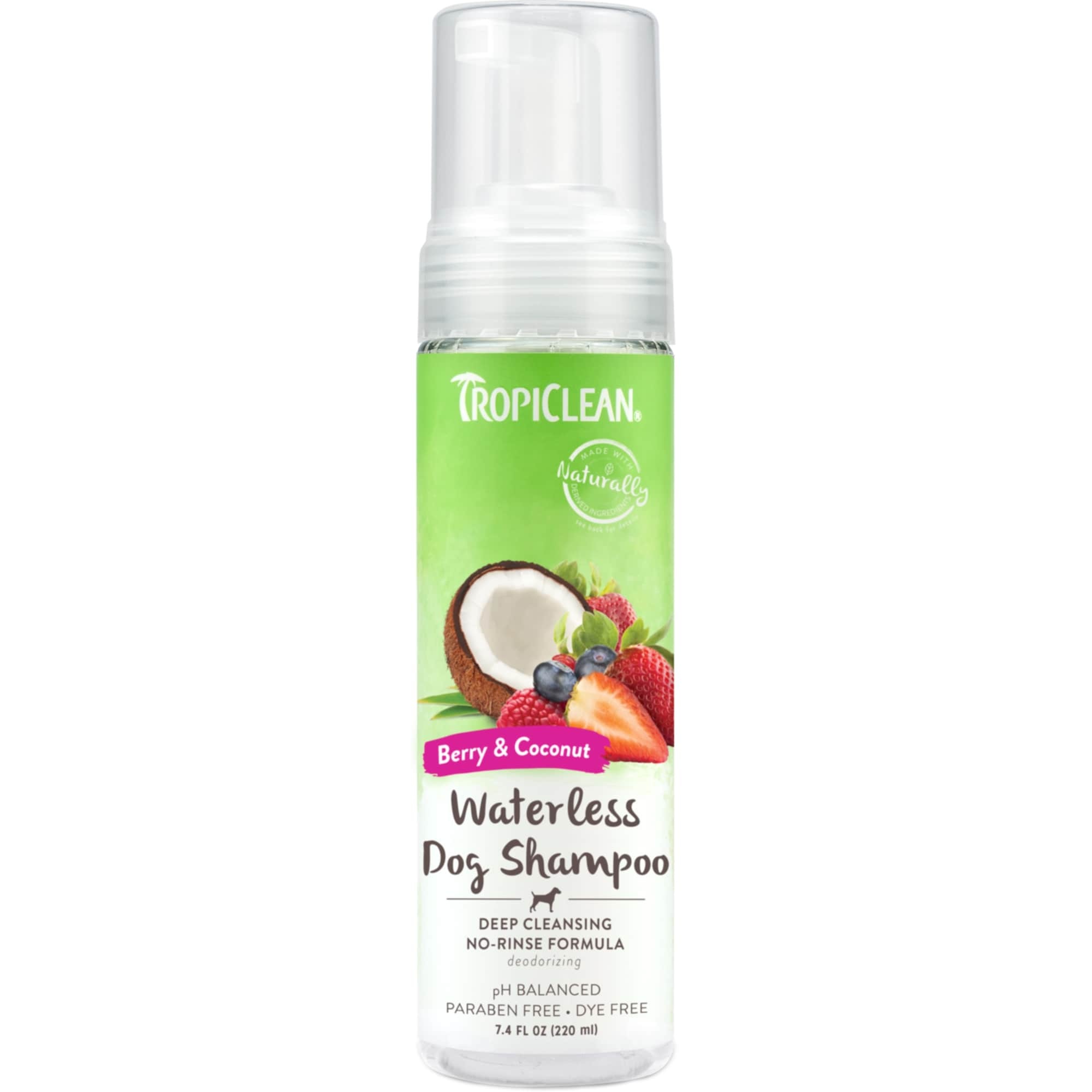TropiClean Waterless Shampoo Deep Cleaning for Dogs 220ml