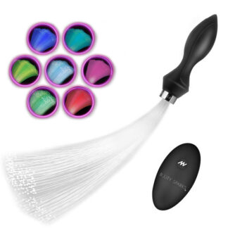 Vibrating Silicone Optical Fiber Butt Plug