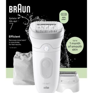 Braun Silk-Épil 7 Epilator For Easy Hair Removal Lasting Smooth Skin 7-030