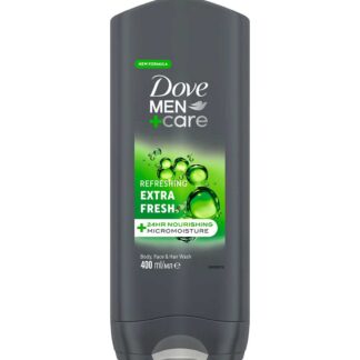 Dove Men+Care Refreshing 3-In-1 Hair, Body And Face Wash Extra Fresh 400ml