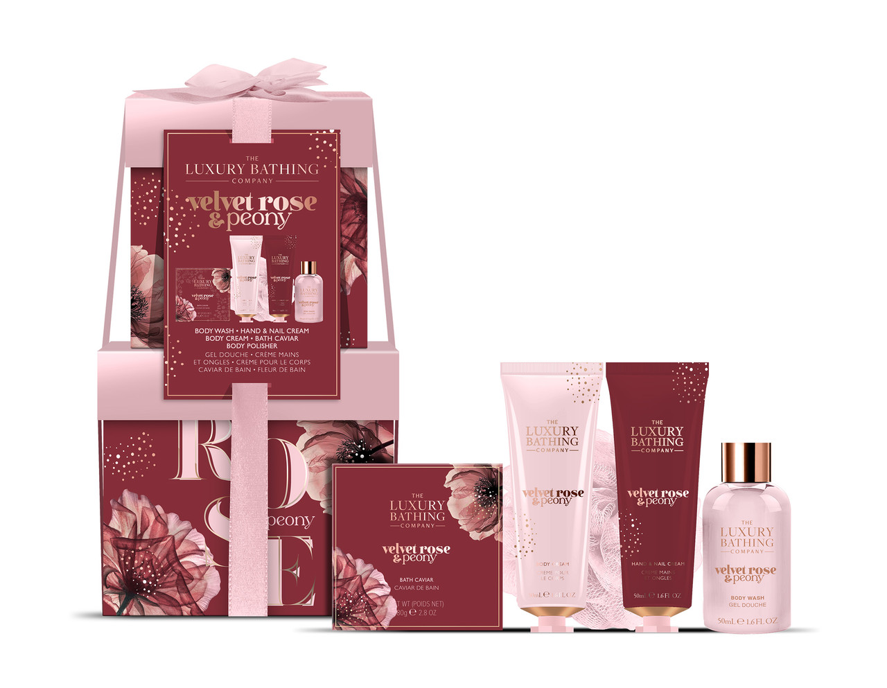 The Luxury Bathing Company Velvet Rose & Peony Stacking Treats
